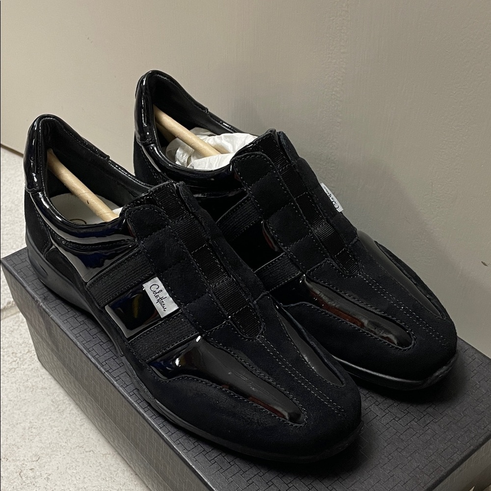 Coke Haan Black Patent &Suede Women’s Sneakers - Size 6